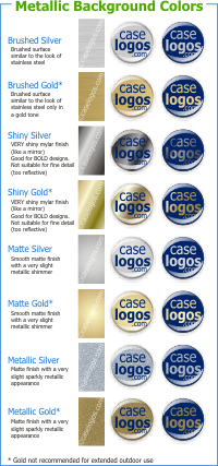 caselogos metallic decal colors